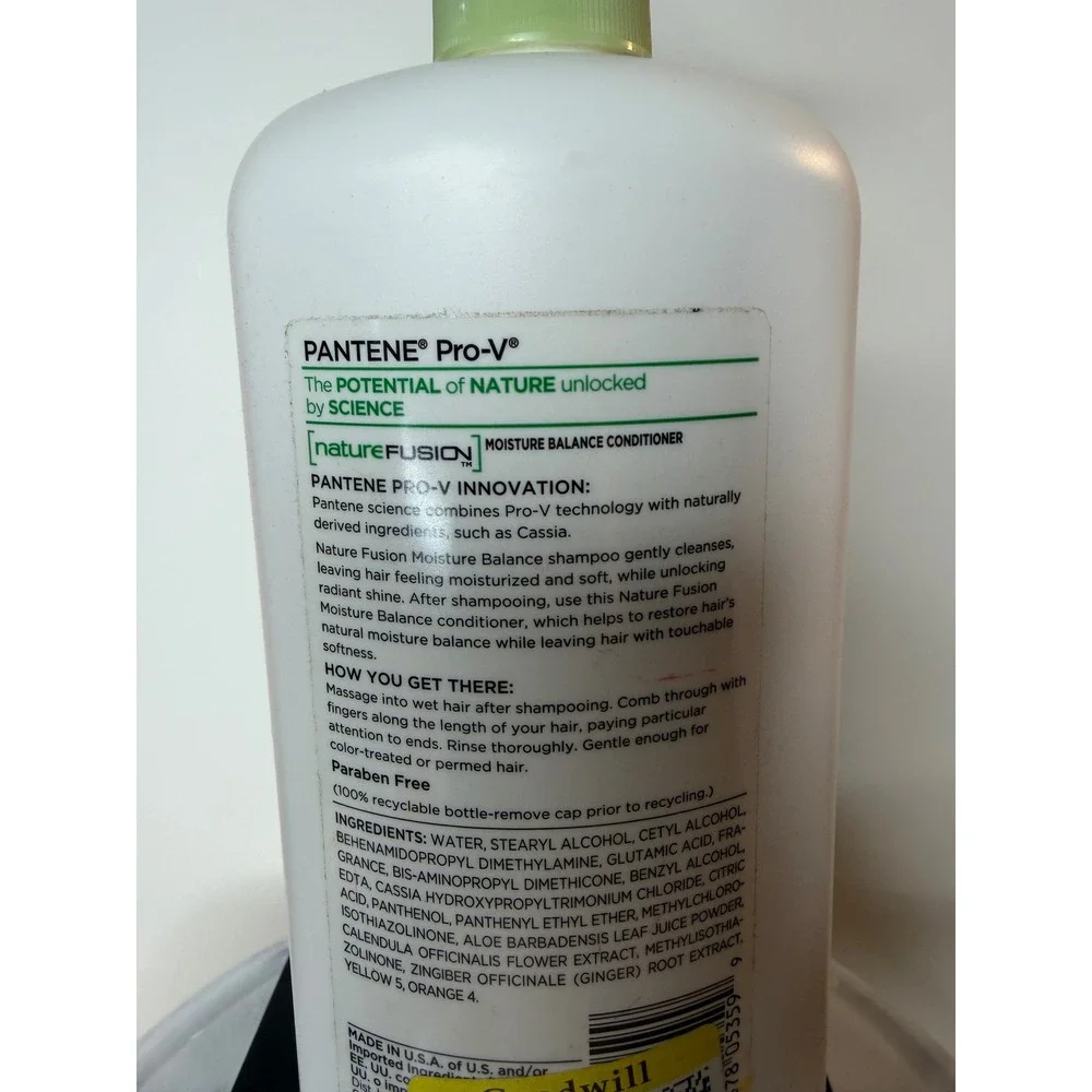 Pantene Pro-V Nature Fusion Moisture Balance Conditioner 40 oz Pump Bottle NEW